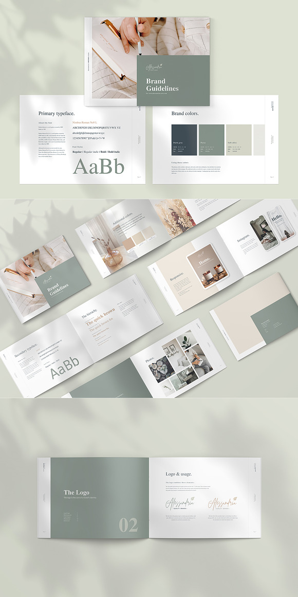 Alessandria - Brand Guidelines in Brochure Templates - product preview 9