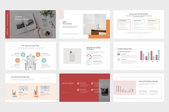 Gowea : Pitch Deck Powerpoint in PowerPoint Templates - product preview 1