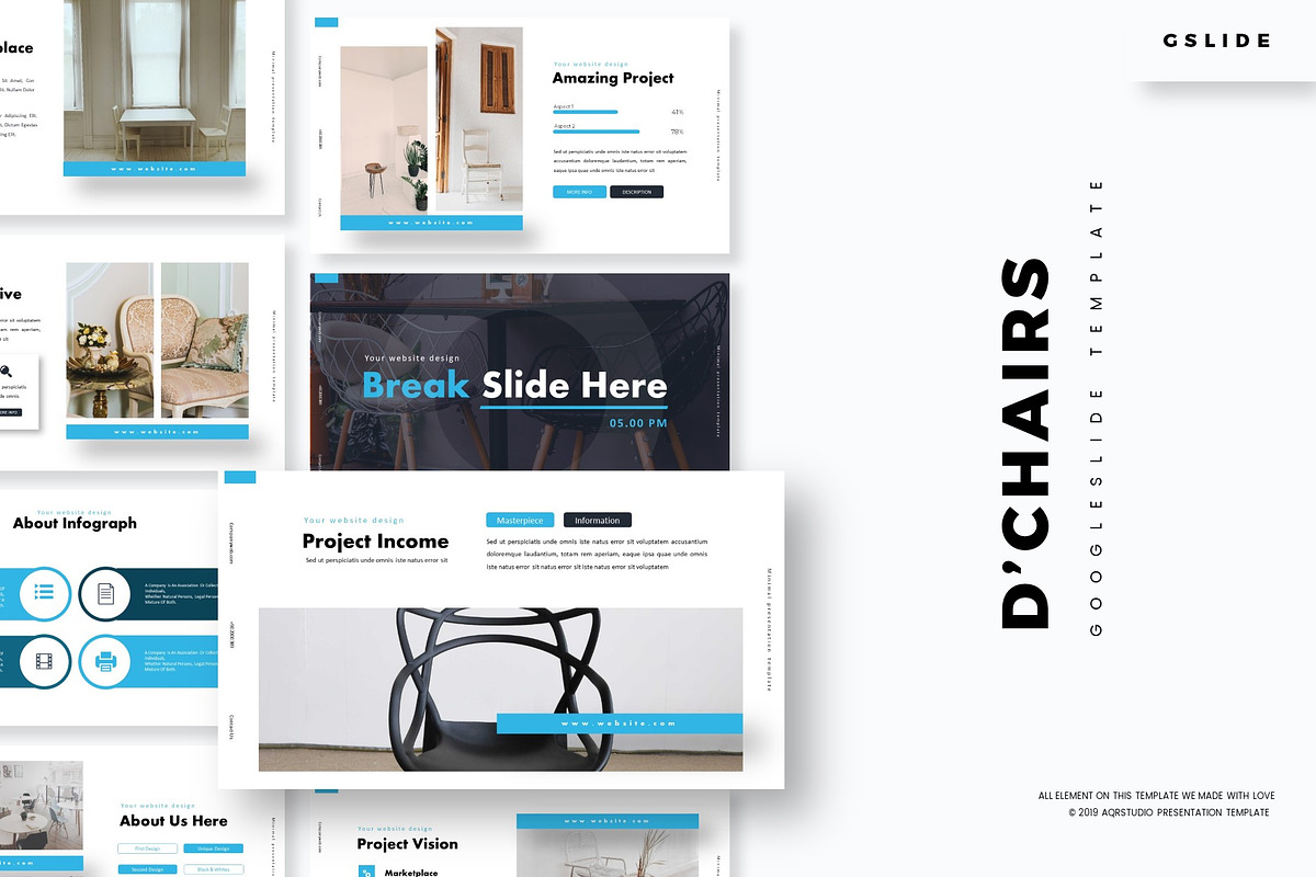 D'Chairs - Google Slides Template in Google Slides Templates - product preview 8