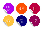 Welcome positive stickers
