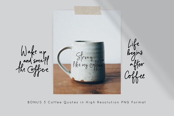 COFFEE ADDICTION. Backgrounds Set in Textures - product preview 7