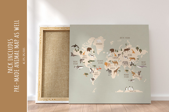 Animal World Map Creator in Illustrations - product preview 4