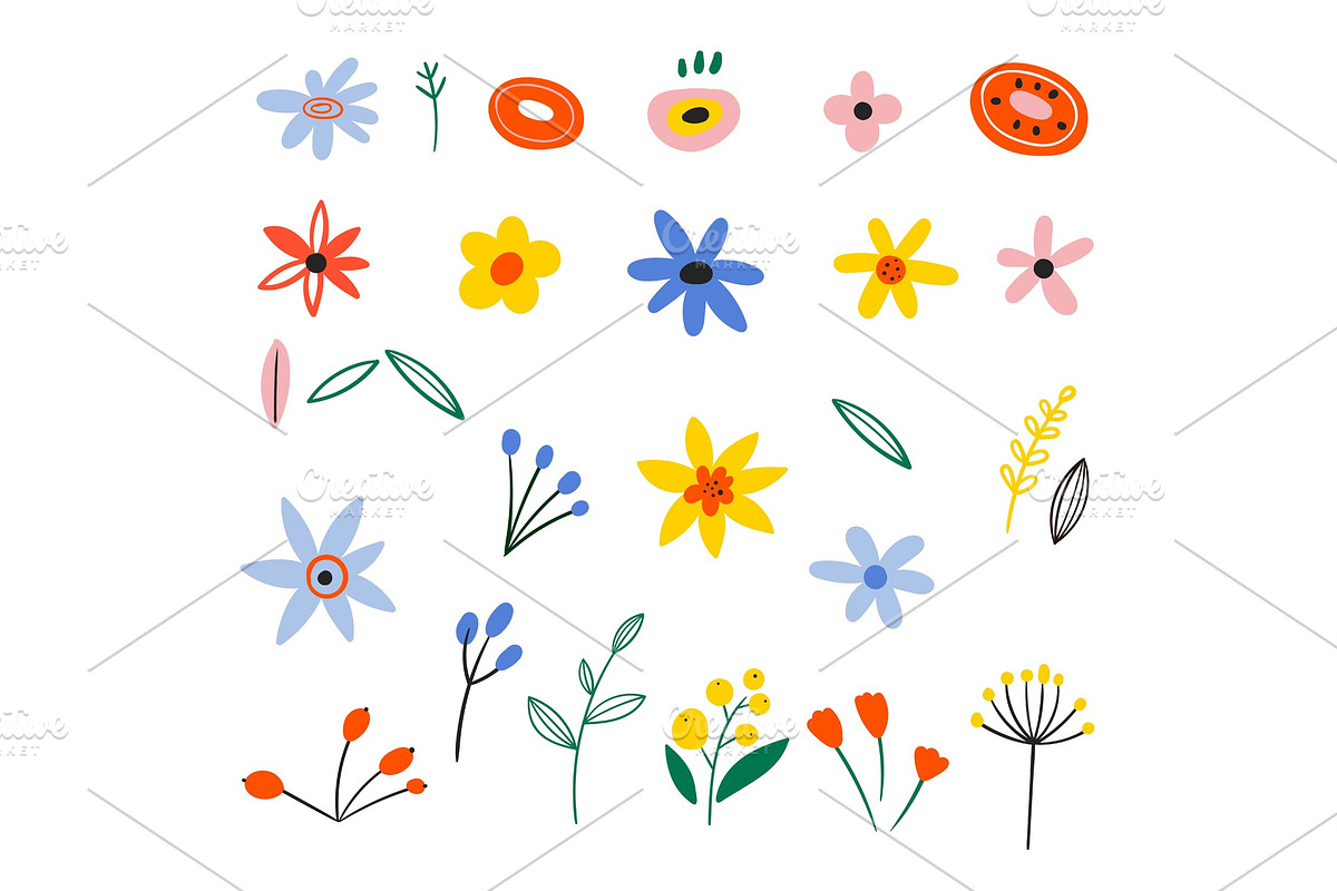 Vector floral bouquet design. Set of in Illustrations - product preview 8