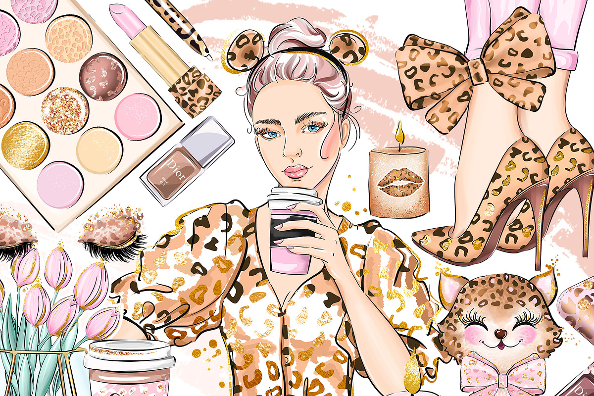 SWEET & WILD Clipart in Illustrations - product preview 8