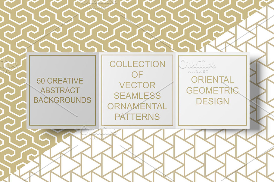 Vector seamless geometric patterns