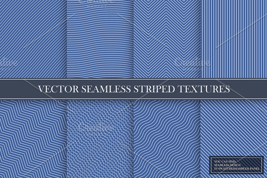 Elegant seamless striped patterns