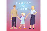 First day at school post mockup