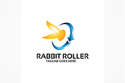 Rabbit Roller - logo template