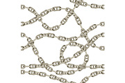 Seamless pattern with old chains.