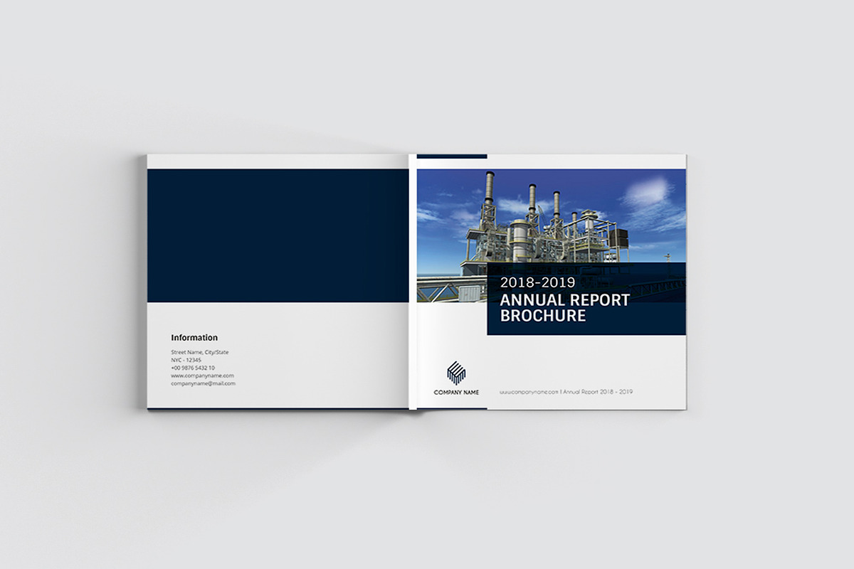 Factory Square Annual Report in Brochure Templates - product preview 8