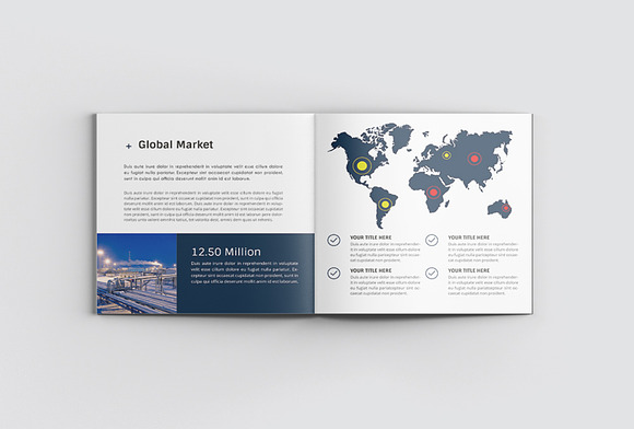 Factory Square Annual Report in Brochure Templates - product preview 7