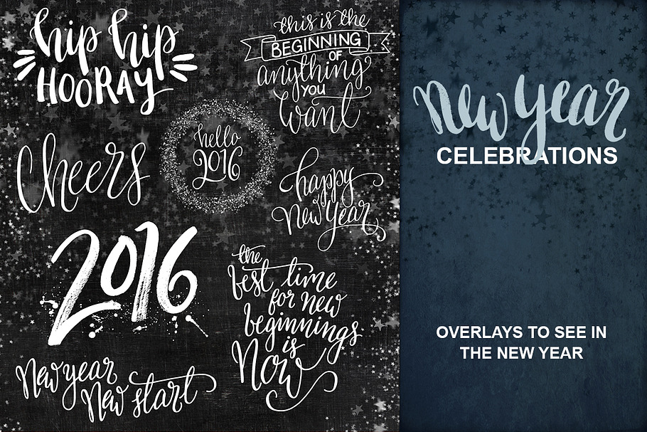 New Year Celebration Overlays