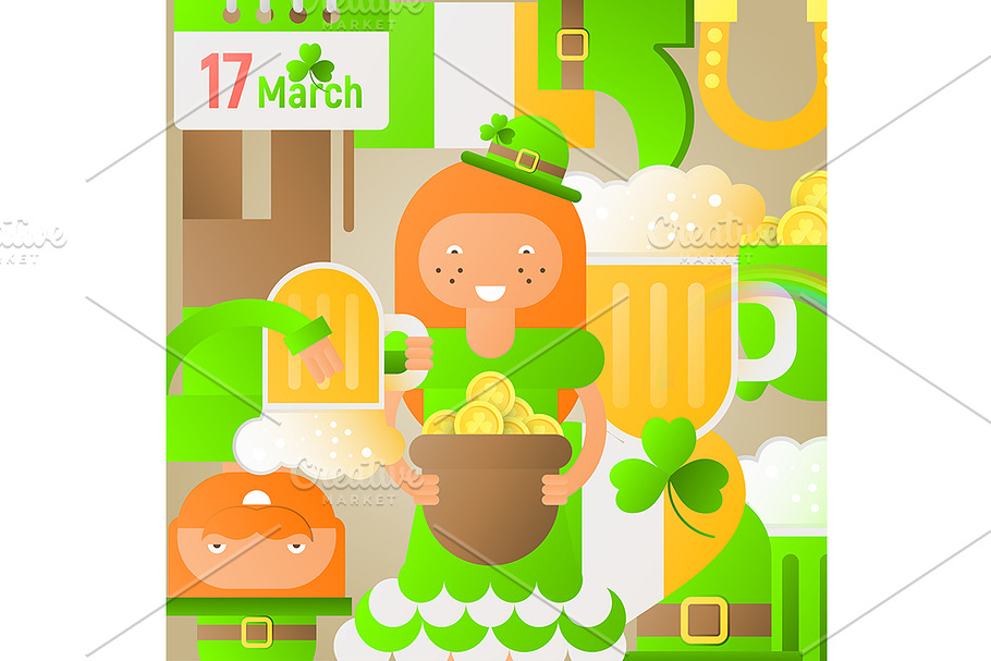 Patricks Day Background in Illustrations - product preview 8