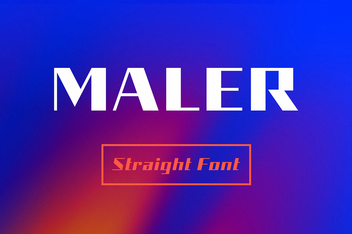 Maler - Straight Font in Display Fonts - product preview 8