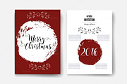 Christmas card templates. Invitation