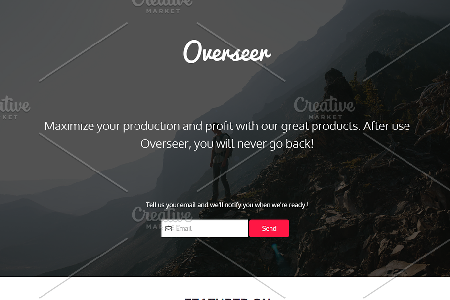 Overseer One Page HTML Template