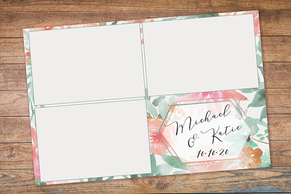 Fine Art Floral Photo Booth Template in Templates - product preview 1