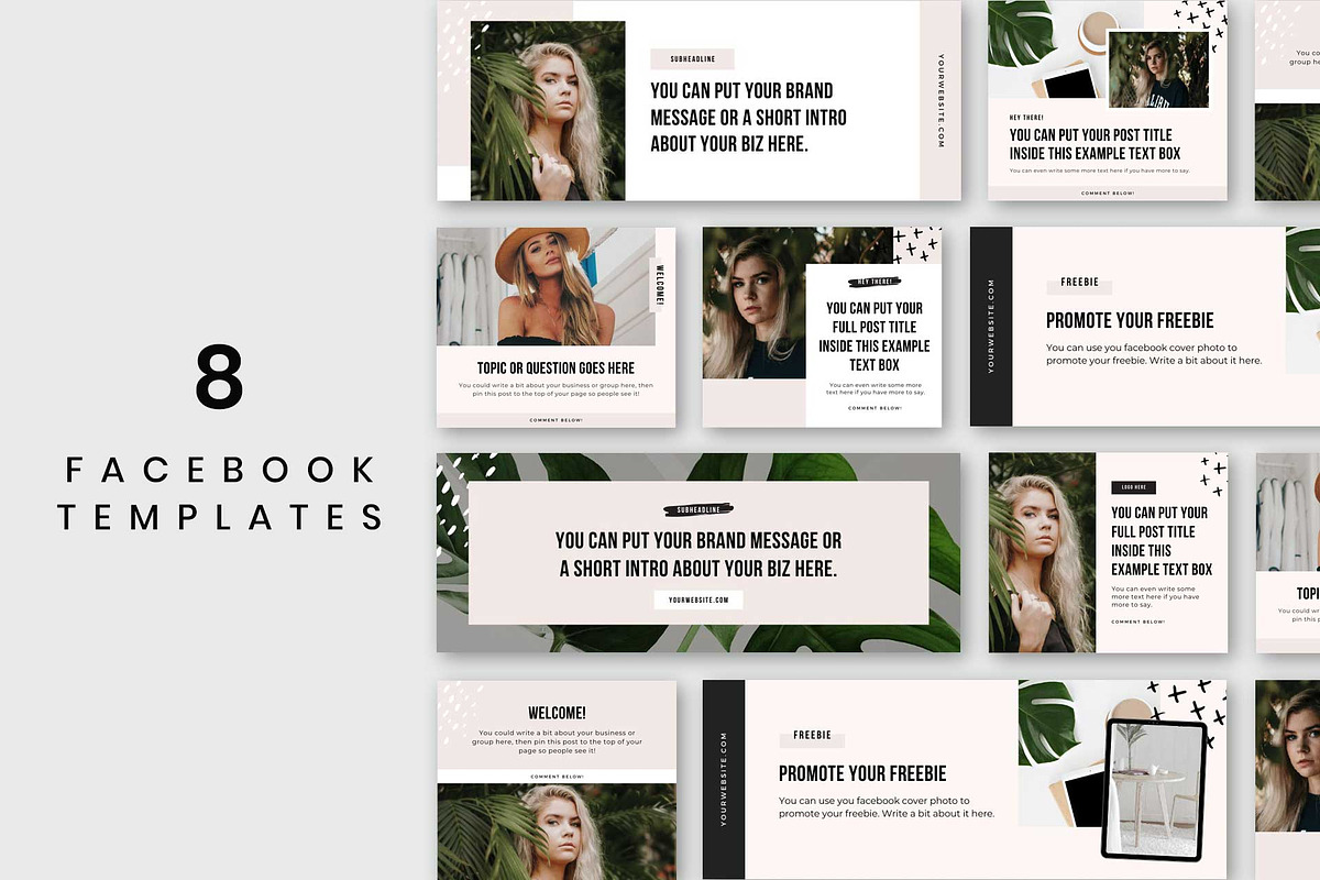 Tigress Facebook Templates in Facebook Templates - product preview 8