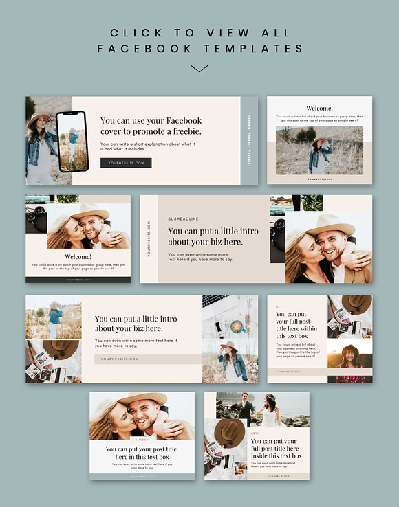 Lacy Facebook Templates in Facebook Templates - product preview 2