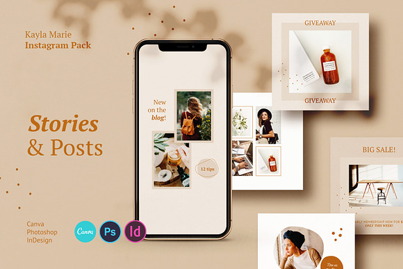 Instagram Pack / Kayla in Instagram Templates - product preview 9