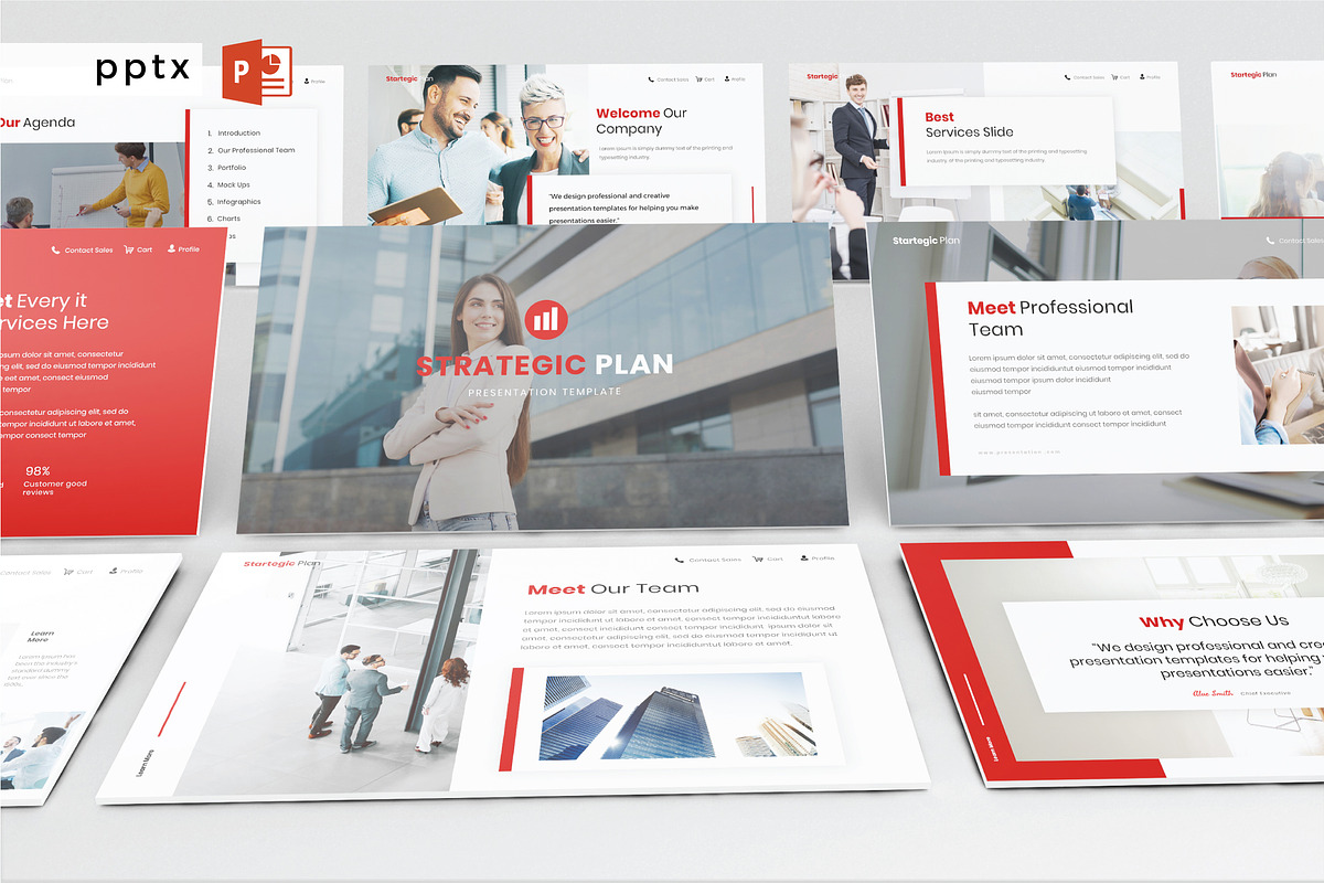 STRATEGIC PLAN - Powerpoint Template in PowerPoint Templates - product preview 8