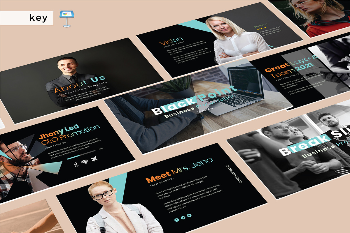 BLACK POINT - Keynote Template in Keynote Templates - product preview 8