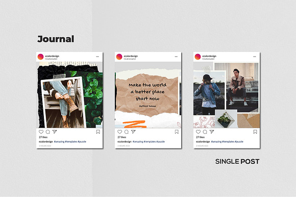 Journal Puzzle Bundle in Instagram Templates - product preview 4