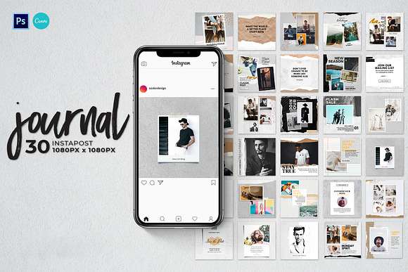 Journal Puzzle Bundle in Instagram Templates - product preview 15
