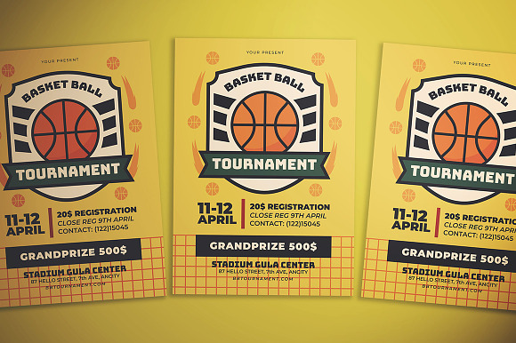 Basketball Flyer in Flyer Templates - product preview 2
