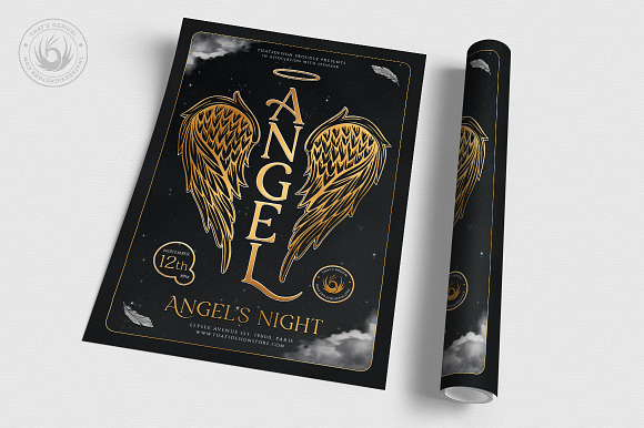 Angels Party Flyer Template V3 in Flyer Templates - product preview 2