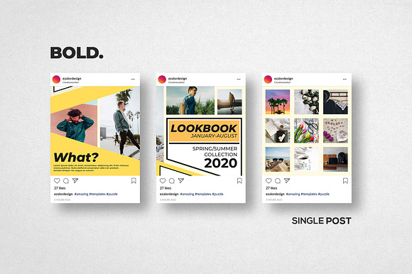 Instagram Puzzle Bold in Instagram Templates - product preview 5