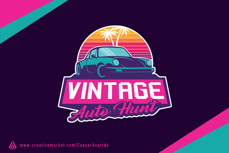 Vintage Retro Classic Car Logo in Logo Templates - product preview 8