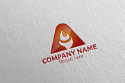 Fire Letter A Logo Design 79