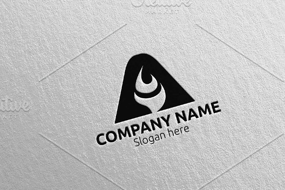 Fire Letter A Logo Design 79 in Logo Templates - product preview 4