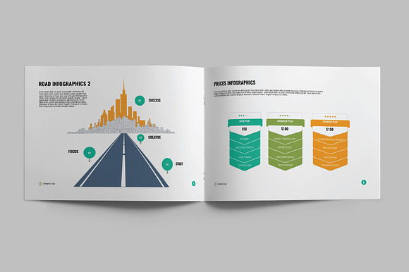 INFOGRAPHICS - A5 Brochure in Brochure Templates - product preview 4