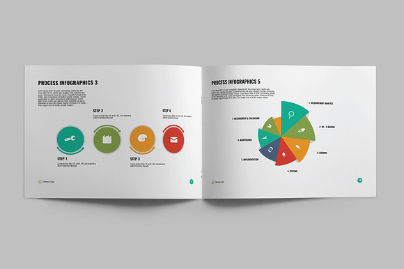 INFOGRAPHICS - A5 Brochure in Brochure Templates - product preview 6