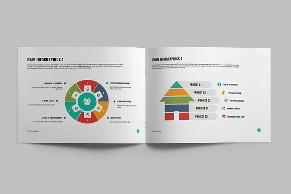 INFOGRAPHICS V2 - A5 Brochure in Brochure Templates - product preview 1
