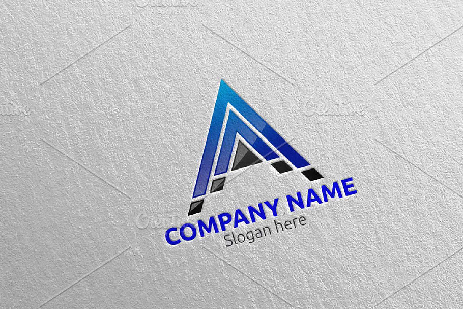 Arrow Letter A Logo Design 80