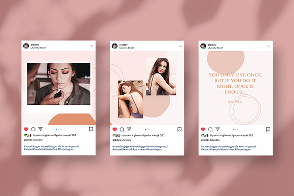 Endless instagram Feed / CANVA+PS in Instagram Templates - product preview 1
