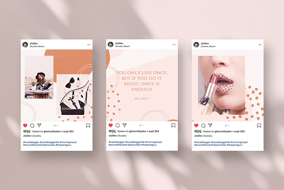 Endless instagram Feed / CANVA+PS in Instagram Templates - product preview 3