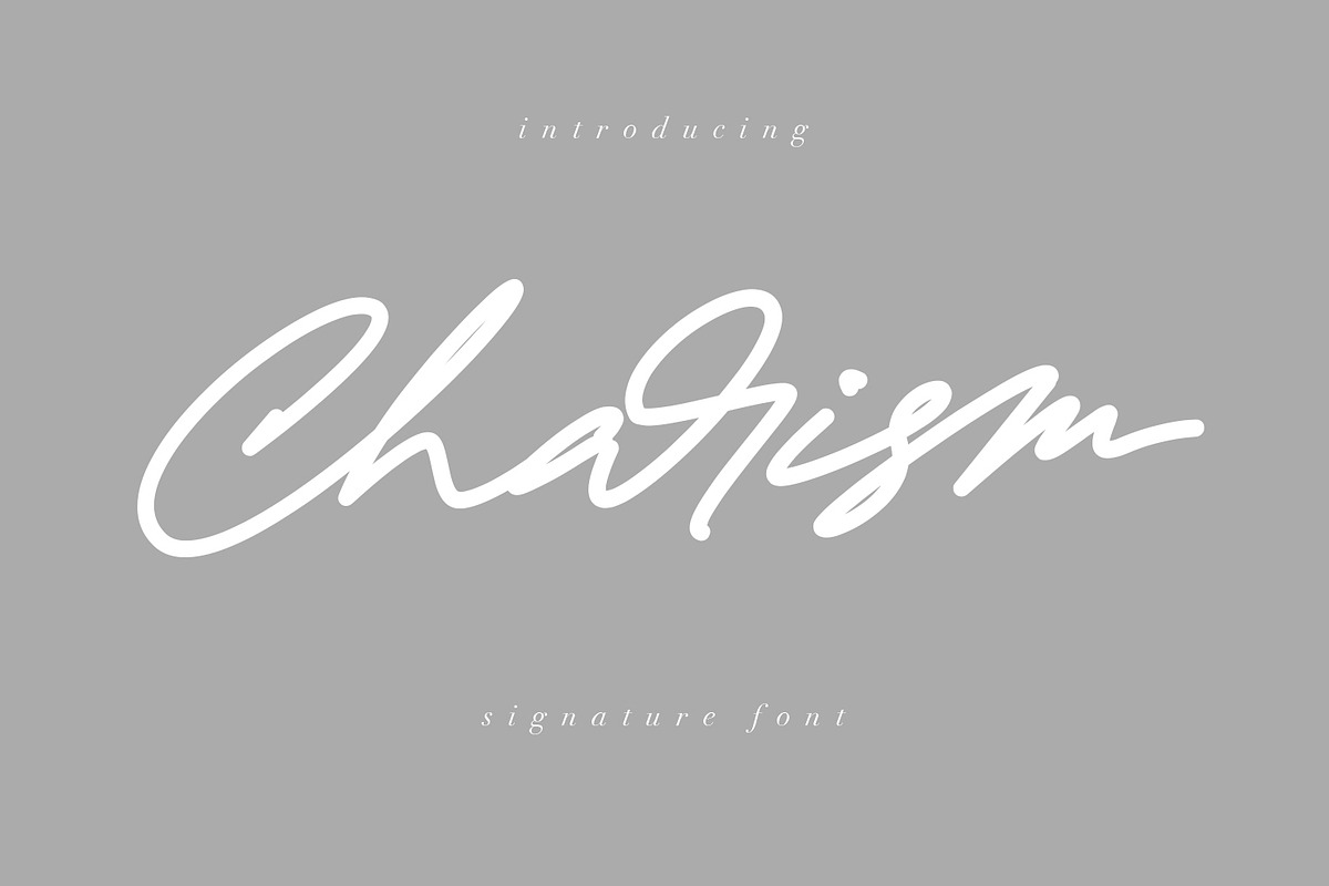 Charism Signature Font in Script Fonts - product preview 8