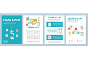 Learn and play brochure template
