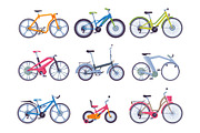 Collection of Various Bicycles