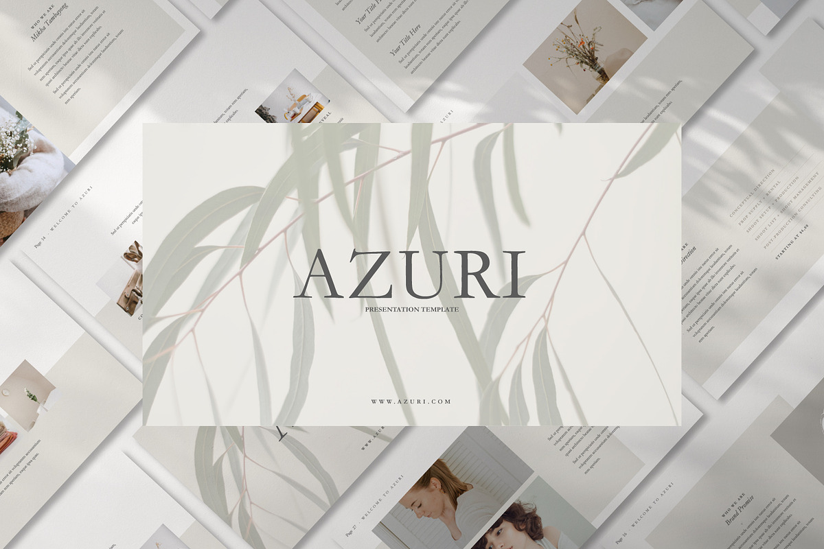 AZURI - Minimal Powerpoint Template in PowerPoint Templates - product preview 8