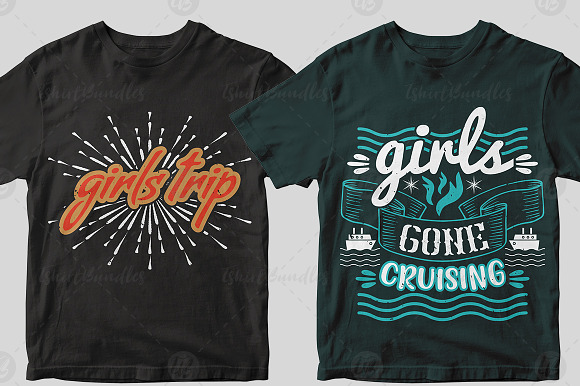 50 Editable Girls trip T shirt in Illustrations - product preview 14