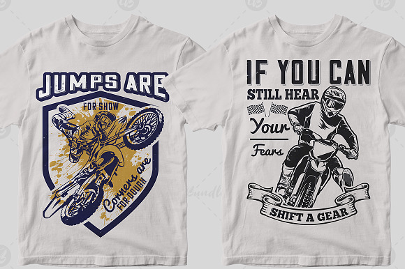 50 Editable Motocross T shirt Design in Illustrations - product preview 3