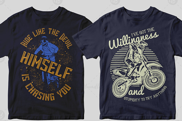 50 Editable Motocross T shirt Design in Illustrations - product preview 13