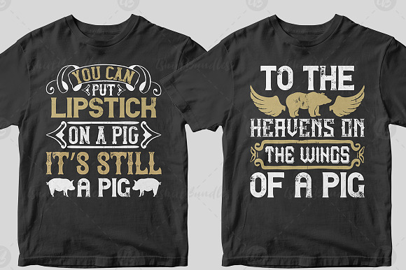 50 Editable Pig T shirt Design in Illustrations - product preview 20