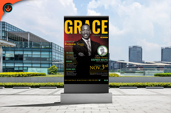 Grace Church Event Flyer Template in Flyer Templates - product preview 10