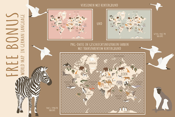 Animal World Map Creator in Illustrations - product preview 9